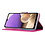 Ntech Hoesje Geschikt Voor Samsung Galaxy A33 hoesje bookcase Pink - Hoesje Geschikt Voor Samsung Galaxy A33 wallet case portemonnee hoesje - A33 5G Hoes met Pasjeshouder cover