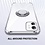 Ntech Hoesje Geschikt voor iPhone 11 hoesje silicone met ringhouder Back Cover case - Transparant/Zilver