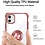 Ntech Hoesje Geschikt voor iPhone 12 Mini hoesje silicone met ringhouder Back Cover case – Transparant/Rosegoud