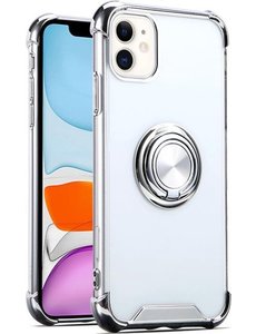 Ntech iPhone 12 Mini hoesje silicone met ringhouder