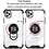 Ntech Hoesje Geschikt voor iPhone 11 Pro Max hoesje silicone met ringhouder Back Cover case - Transparant/Zwart