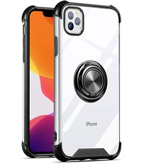 Ntech iPhone 11 Pro Max hoesje silicone met ringhouder