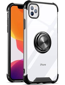 Ntech iPhone 12 Mini hoesje silicone met ringhouder