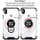Ntech Hoesje Geschikt voor iPhone XR hoesje silicone met ringhouder Back Cover case - Transparant/Zwart