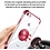 Ntech Hoesje Geschikt voor iPhone 7 hoesje silicone met ringhouder Back Cover case - Transparant/Rosegoud