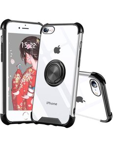 Ntech iPhone 7 hoesje silicone met ringhouder