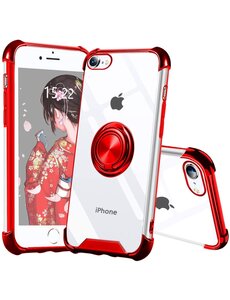 Ntech iPhone 8 hoesje silicone met ringhouder