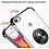 Ntech Hoesje Geschikt voor iPhone 8 hoesje silicone met ringhouder Back Cover case - Transparant/Zwart
