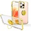 Ntech Hoesje Geschikt voor iPhone 11 Pro hoesje silicone met ringhouder Back Cover case - Transparant/Goud