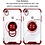 Ntech Hoesje Geschikt voor iPhone XS Max hoesje silicone met ringhouder Back Cover case - Transparant/Rood