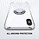 Ntech Hoesje Geschikt voor iPhone 8 hoesje silicone met ringhouder Back Cover case - Transparant/Zilver