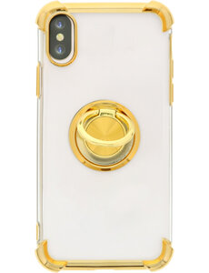 Ntech iPhone XS hoesje silicone met ringhouder