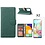Ntech Hoesje Geschikt Voor Samsung Galaxy A53 / A53s hoesje bookcase Groen - Hoesje Geschikt Voor Samsung Galaxy A53 5G case portemonnee hoesje - Galaxy A53 book case hoes cover - Hoesje Geschikt Voor Samsung Galaxy A53 screenprotector / tempered glass 2 Pack