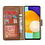 Ntech Hoesje Geschikt Voor Samsung Galaxy A53 / A53s hoesje bookcase Bruin - Hoesje Geschikt Voor Samsung Galaxy A53 5G case portemonnee hoesje - Galaxy A53 book case hoes cover - Hoesje Geschikt Voor Samsung Galaxy A53 screenprotector / tempered glass 2 Pack