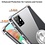 Ntech  Hoesje Geschikt Voor Samsung Galaxy S20 Plus hoesje silicone met ringhouder Back Cover case - Transparant/Zilver