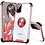 Ntech  Hoesje Geschikt Voor Samsung Galaxy S20 Plus hoesje silicone met ringhouder Back Cover Case - Transparant/Rosegoud