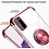 Ntech  Hoesje Geschikt Voor Samsung Galaxy S20 Plus hoesje silicone met ringhouder Back Cover Case - Transparant/Rosegoud