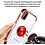Ntech  Hoesje Geschikt Voor Samsung Galaxy A71 hoesje silicone met ringhouder Back Cover Case - Transparant/Rood