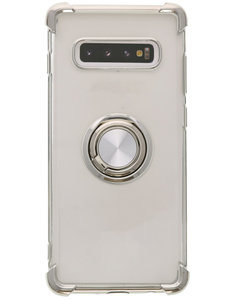 Ntech Samsung  S10 silicone hoesje met ringhouder
