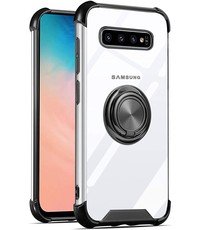 Ntech Samsung  S10 silicone hoesje met ringhouder