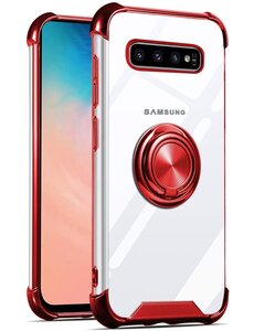Ntech Samsung  S10 Plus silicone hoesje met ringhouder