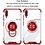 Ntech  Hoesje Geschikt Voor Samsung Galaxy A70 hoesje silicone met ringhouder Back Cover Case - Transparant/Rood