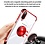 Ntech  Hoesje Geschikt Voor Samsung Galaxy A70 hoesje silicone met ringhouder Back Cover Case - Transparant/Rood