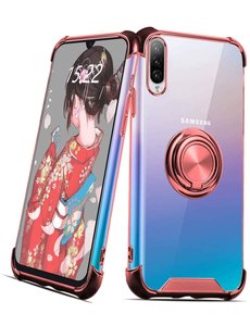 Ntech Samsung  A50 silicone hoesje met ringhouder