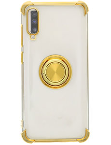 Ntech Samsung  A50 silicone hoesje met ringhouder
