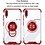 Ntech  Hoesje Geschikt Voor Samsung Galaxy A20e hoesje silicone met ringhouder Back Cover Case - Transparant/Rood