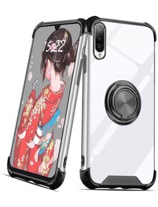 Ntech Huawei P Smart 2019 silicone hoesje met ringhouder