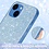 oTronica oTronica TPU Backcover Geschikt voor iPhone 13 Pro Max glitter hoesje - Blauw