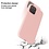 Ntech Hoesje Geschikt voor iPhone 12 Pro Soft Nano siliconen Gel Licht Roze Hoesje Met 2X Glazen screenprotector