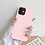 Ntech Hoesje Geschikt voor iPhone 12 Pro Soft Nano siliconen Gel Licht Roze Hoesje Met 2X Glazen screenprotector