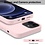 Ntech Hoesje Geschikt voor iPhone 12 Pro Soft Nano siliconen Gel Licht Roze Hoesje Met 2X Glazen screenprotector