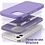 Ntech Hoesje Geschikt voor iPhone 12 Mini Soft Nano siliconen Gel Lila Paars Hoesje Met 2X Glazen screenprotector