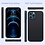 Ntech Hoesje Geschikt voor iPhone 12 Pro Max Soft Nano siliconen Gel Zwart Hoesje Met 2X Glazen screenprotector