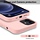 Ntech Hoesje Geschikt voor iPhone 12/12 Pro Soft Nano siliconen Gel Baby Roze Hoesje Met 2X Glazen screenprotector