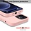 Ntech Hoesje Geschikt voor iPhone 12 Pro Soft Nano siliconen Gel Baby Roze Hoesje Met 2X Glazen screenprotector
