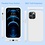 Ntech Hoesje Geschikt voor iPhone 12 Pro Max Soft Nano siliconen Gel Wit Hoesje Met 2X Glazen screenprotector