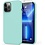 Ntech Hoesje Geschikt voor iPhone 12 mini Soft Nano siliconen Gel Turqoise Hoesje Met 2X Glazen screenprotector