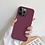 Ntech Hoesje Geschikt voor iPhone 13 Soft Nano siliconen Gel Bordeaux Rood Hoesje Met 2X Glazen screenprotector