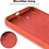 Ntech Hoesje Geschikt voor iPhone 12 Mini Soft Nano siliconen Gel Oranje Hoesje Met 2X Glazen screenprotector