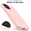 Ntech Hoesje Geschikt voor iPhone 13 Mini Soft Nano siliconen Gel Roze Hoesje Met 2X Glazen screenprotector