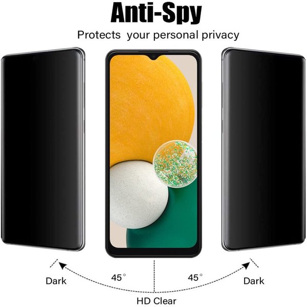 Ntech Galaxy A13 Privacy Glass - Screenprotector Geschikt voor Samsung Galaxy A13 4 / 5G Privacy Screen - Privacy Glass Galaxy A13 - Privacy Screenprotector Galaxy A12 Privacy Screenprotector - 2 pack