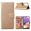 Ntech Hoesje Geschikt Voor Samsung Galaxy A73 hoesje bookcase Goud - Hoesje Geschikt Voor Samsung Galaxy A73 wallet case portemonnee hoesje - A73 5G Hoes met Pasjeshouder cover