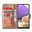 Ntech Hoesje Geschikt Voor Samsung Galaxy A73 hoesje bookcase Goud - Hoesje Geschikt Voor Samsung Galaxy A73 wallet case portemonnee hoesje - A73 5G Hoes met Pasjeshouder cover