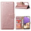Ntech Hoesje Geschikt Voor Samsung Galaxy A73 hoesje bookcase Rose Goud - Hoesje Geschikt Voor Samsung Galaxy A73 wallet case portemonnee hoesje - A73 5G Hoes met Pasjeshouder cover