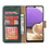 Ntech Hoesje Geschikt Voor Samsung Galaxy A73 hoesje bookcase Groen - Hoesje Geschikt Voor Samsung Galaxy A73 wallet case portemonnee hoesje - A73 5G Hoes met Pasjeshouder cover