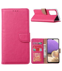 Ntech Samsung A73 hoesje bookcase Pink